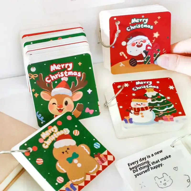 80 Sheets/book Creative Elk Santa Claus  Pad Sticky Note Creative N Times Stationery Label Notepad Bookmark Post School Supp