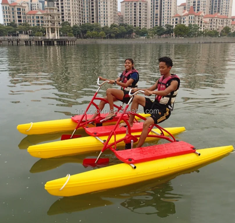 Hot selling water pedal bikes floating water banana bicycle hydro bike