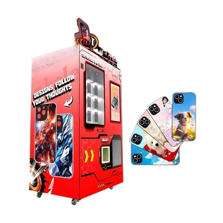 Customized Win-Win Project Phone Case Printing Vending Machine Mobile Phone Case Booth Automatic Print Picture Machine Supplier