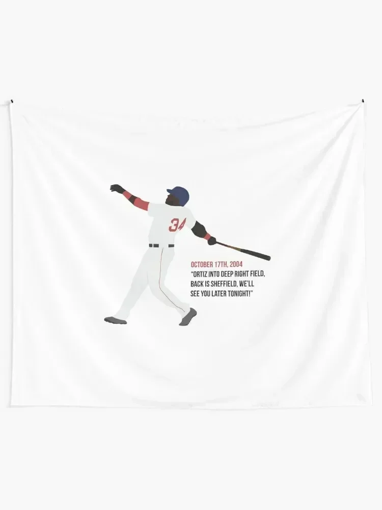 David Ortiz 2004 Quote Tapestry Decorations For Your Bedroom Home And Comfort Decor Room Decor For Girls Tapestry