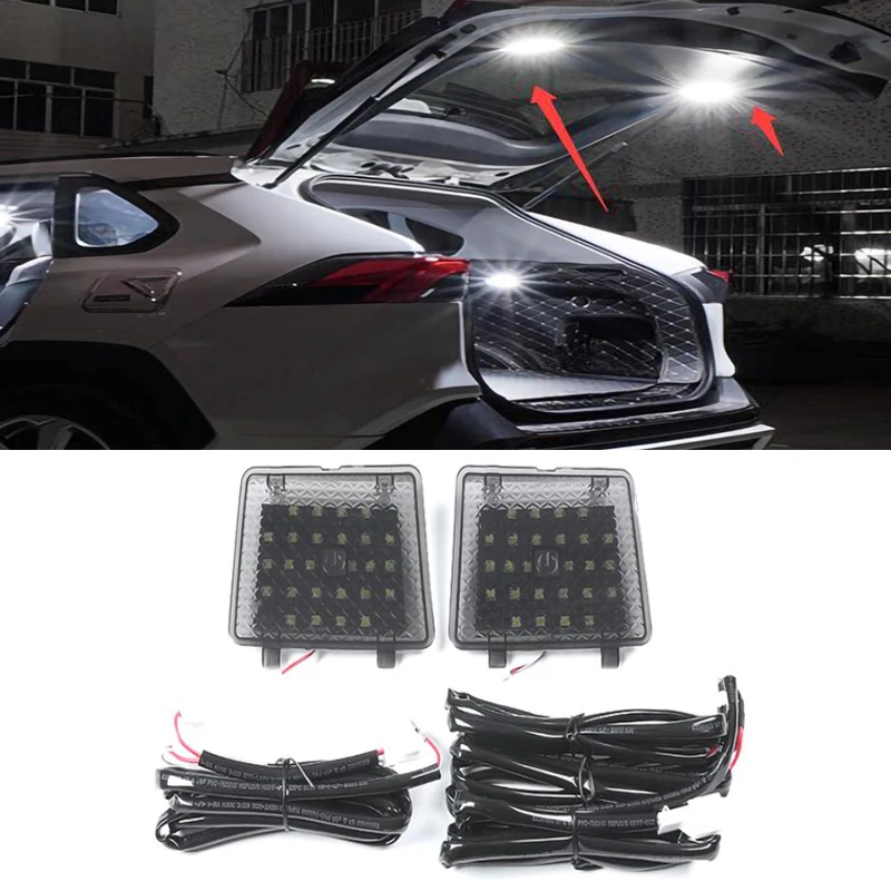 

1Pair Rear Tailgate Light Suitcase Lamp Work Lights For Toyota RAV4 RAV 4 5th 2019 2020 2021 2022 Accessories Tail Trunk Light