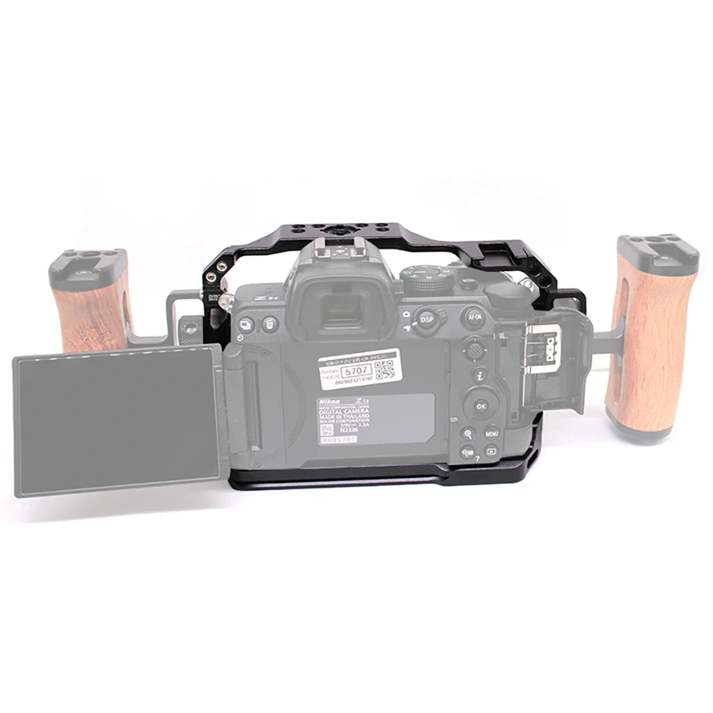 Kamerakäfig für Nikon Z6III / Z5II Z6II Z7II Z5 Z6 Z7 mit Kaltschuhhalterung 1/4 3/8 Zoll Locherweiterungsrahmen aus Aluminiumlegierung – Detail 19