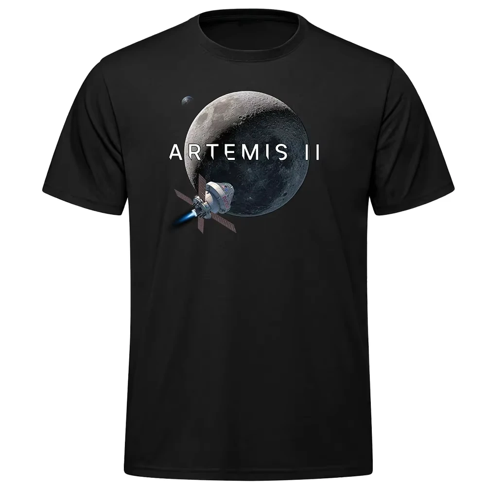 New Cool Hot Artemis 2 Spacecraft  Adult Graphic Men's Clothing T-Shirt Cotton Short Sleeve Y2k Popular Streetwear