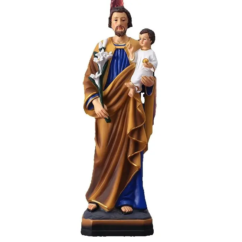 Cross-border supply 30CM high classical child holding character ornament Father's Day decorative gifts resin handicrafts