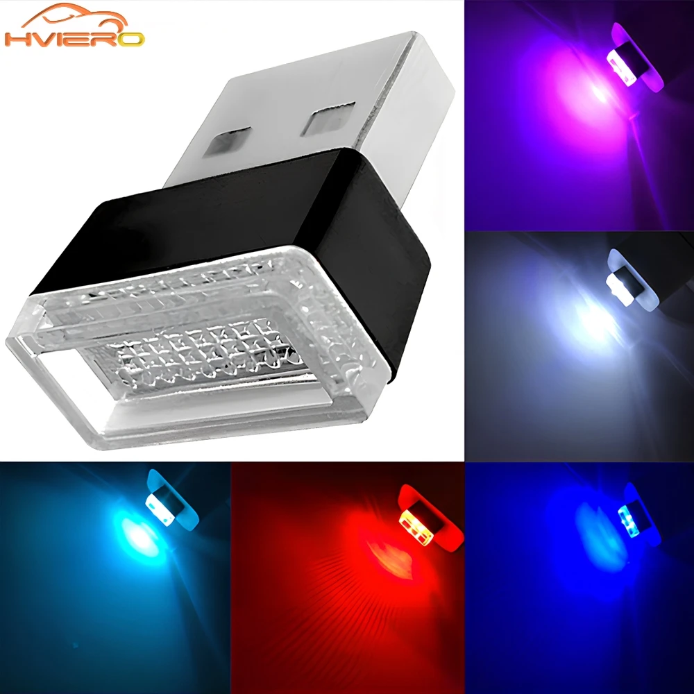 

1/2/4/5/10/20PCS USB LED Atmosphere Light Decorative Emergency Auto Powerbank Lighting Universal Portable Plug Play Night Lamp