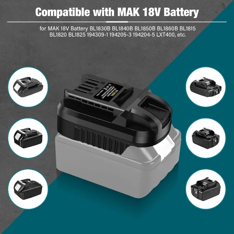 ALASICKA Battery Adapter MT18SKL for Makita 18V Li-Ion Battery Convert To Work for Skil 20V Li-ion Battery Cordless Power Tools
