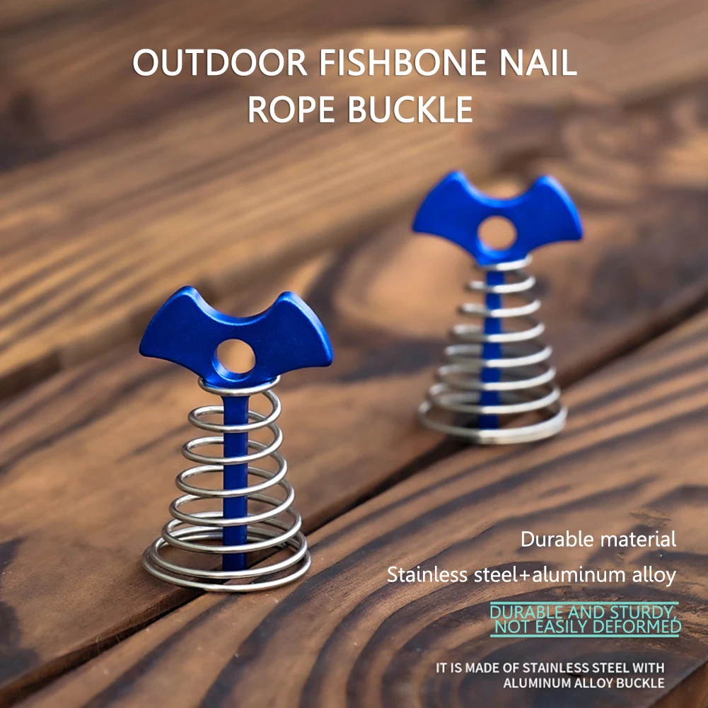 التخييم سطح السفينة الوتد خيمة حبل مشبك المحمولة التخييم المظلة خيمة السنانير الثابتة مسمار خفيفة الوزن الربيع الأرض مسمار أدوات في الهواء الطلق #2