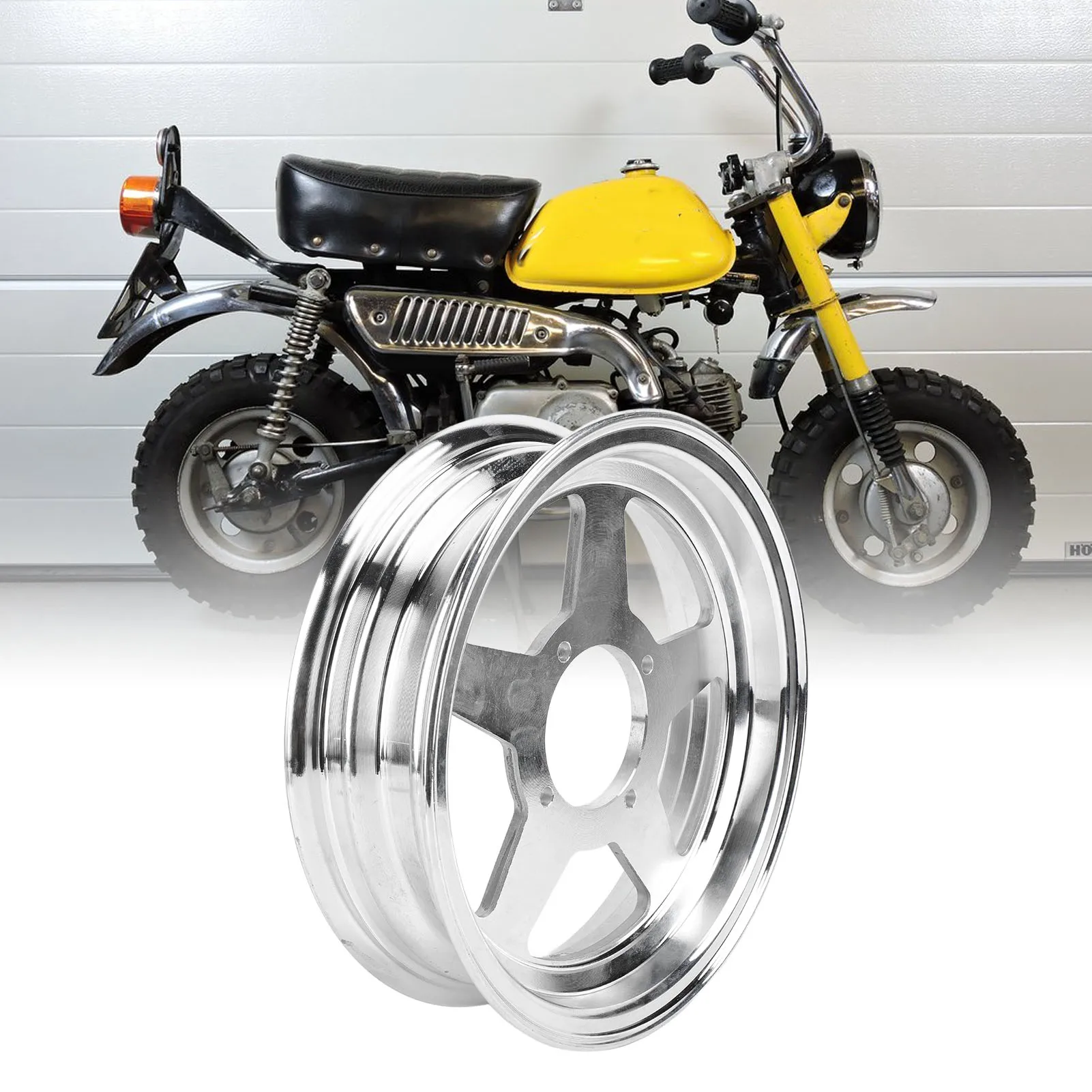 10 Inch Bike Wheel Rim Hub Front Or Rear Wheel Hub 2.50-10 Wheel Hub Rustproof Lightweight for Honda Monkey Z50 Mini Trail Bike - Image 3