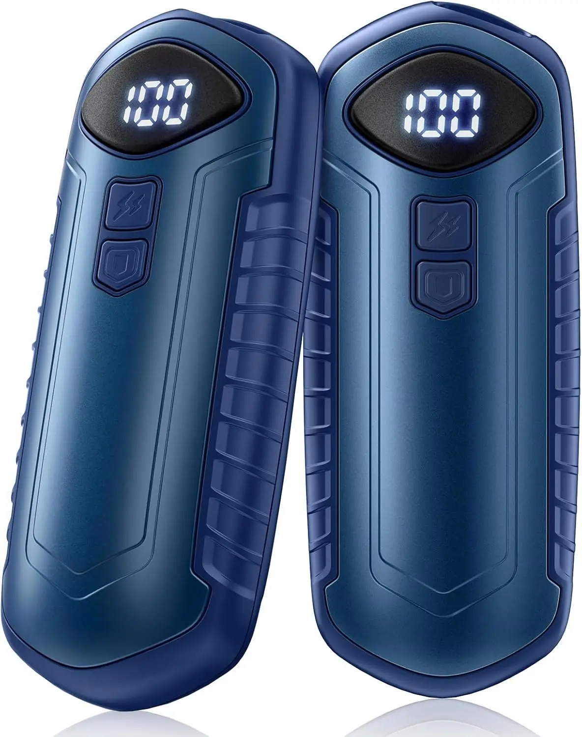 

Перезаряжаемые грелки для рук, 2 шт., аккумулятор 6000 мАч, 5 режимов нагрева, портативный карманный обогреватель для улицы, офиса, путешествий