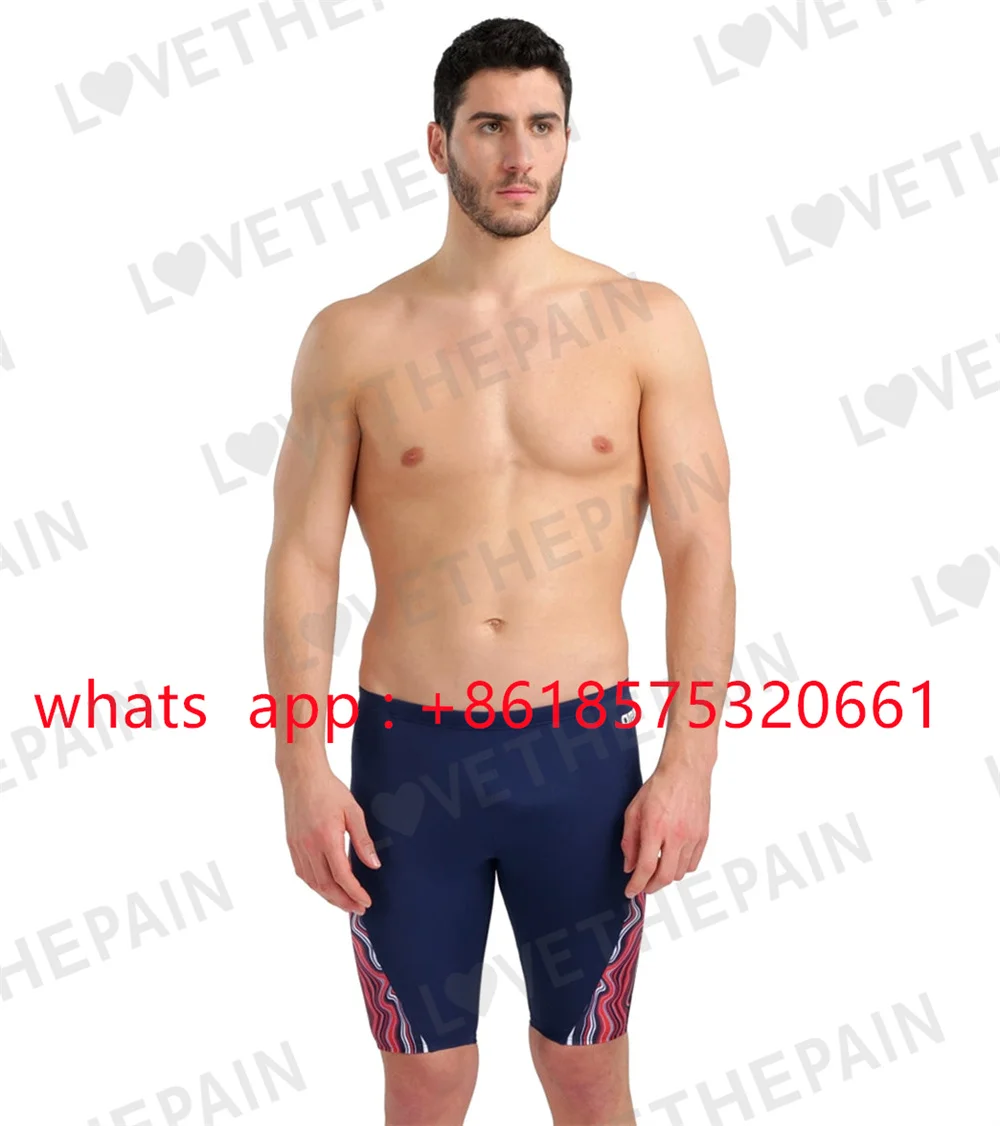 Men's Marbled Jammer Swimsuit Summer Trunks Pro Swim Surf Trunks Beach Shorts Quick Dry Uv Surf Swimming Pantalones Gym Pants