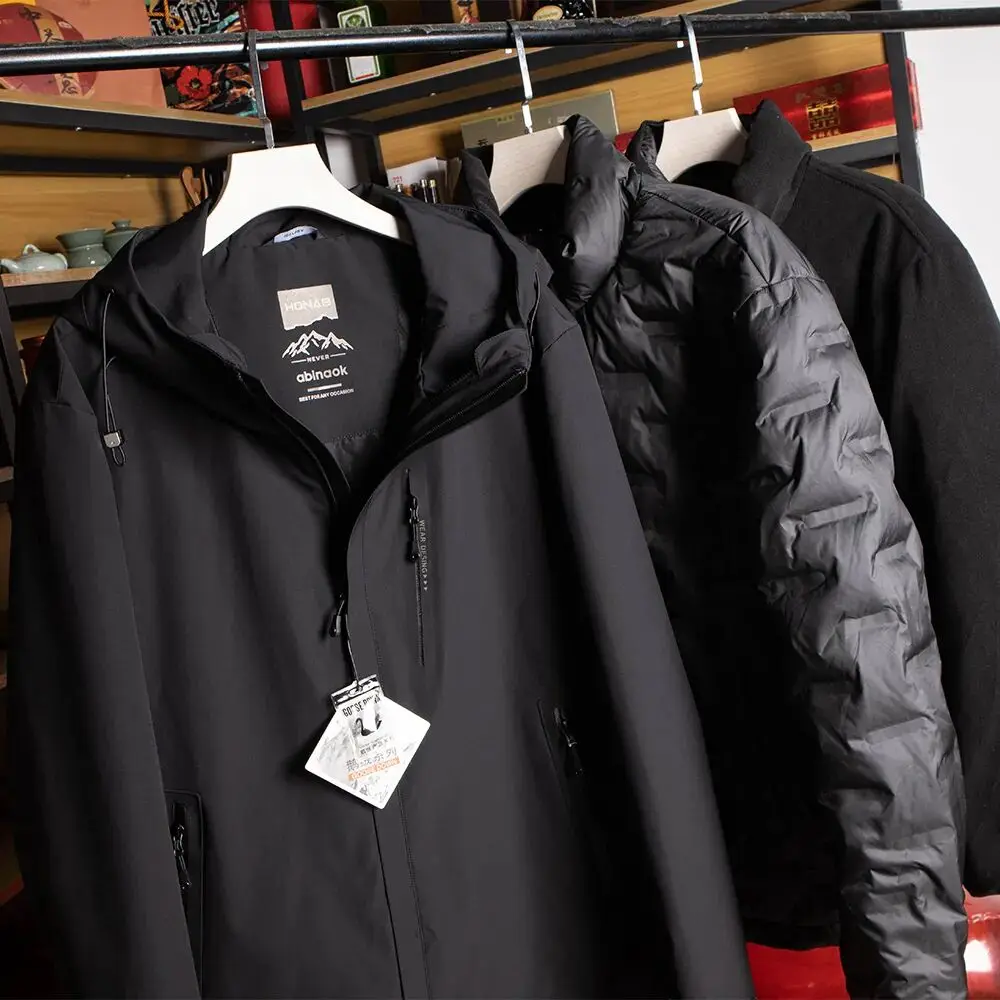 Polar Kältebeständig 90er Weiße Gänsedaunen Abnehmbares Innen-T-Shirt-In-One Winter Herren Daunenjacke Outdoor Casual Sle