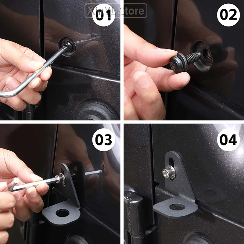 Car A Pillar Corner Antenna Bracket Iron Holder Front Door Mounting for Jeep Wrangler JK JL BJ40  Exterior Accessories - view 6