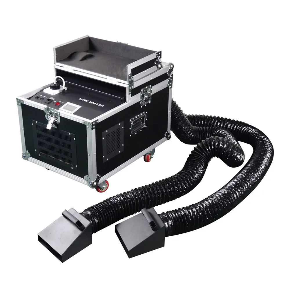 4000W stage water mist machine double injection pipe air box packaging remote control stage floor hood equipment