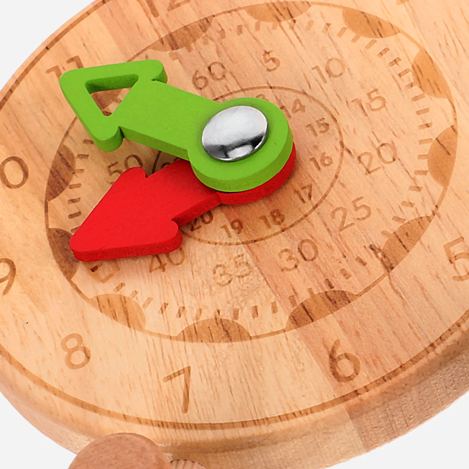 

1Pcs Time Cognition Clock Wooden Mini Cognitive Clock Plaything for Early Learning Kids Colorful Stable Foot Support