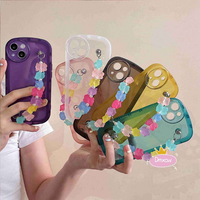 Colorful Cute Bear Bracelet Case For Xiaomi 13 Lite Mi 12 11 Ultra 11 Lite 10S 10 Lite 9 Civi 2 13 12T 12 11T 11 Pro 12X Case