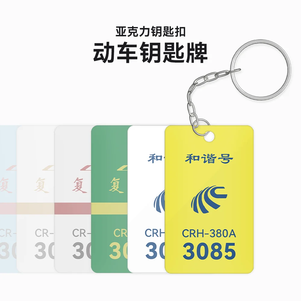 Motor car key plate style keychain, place an order and note the customized text content