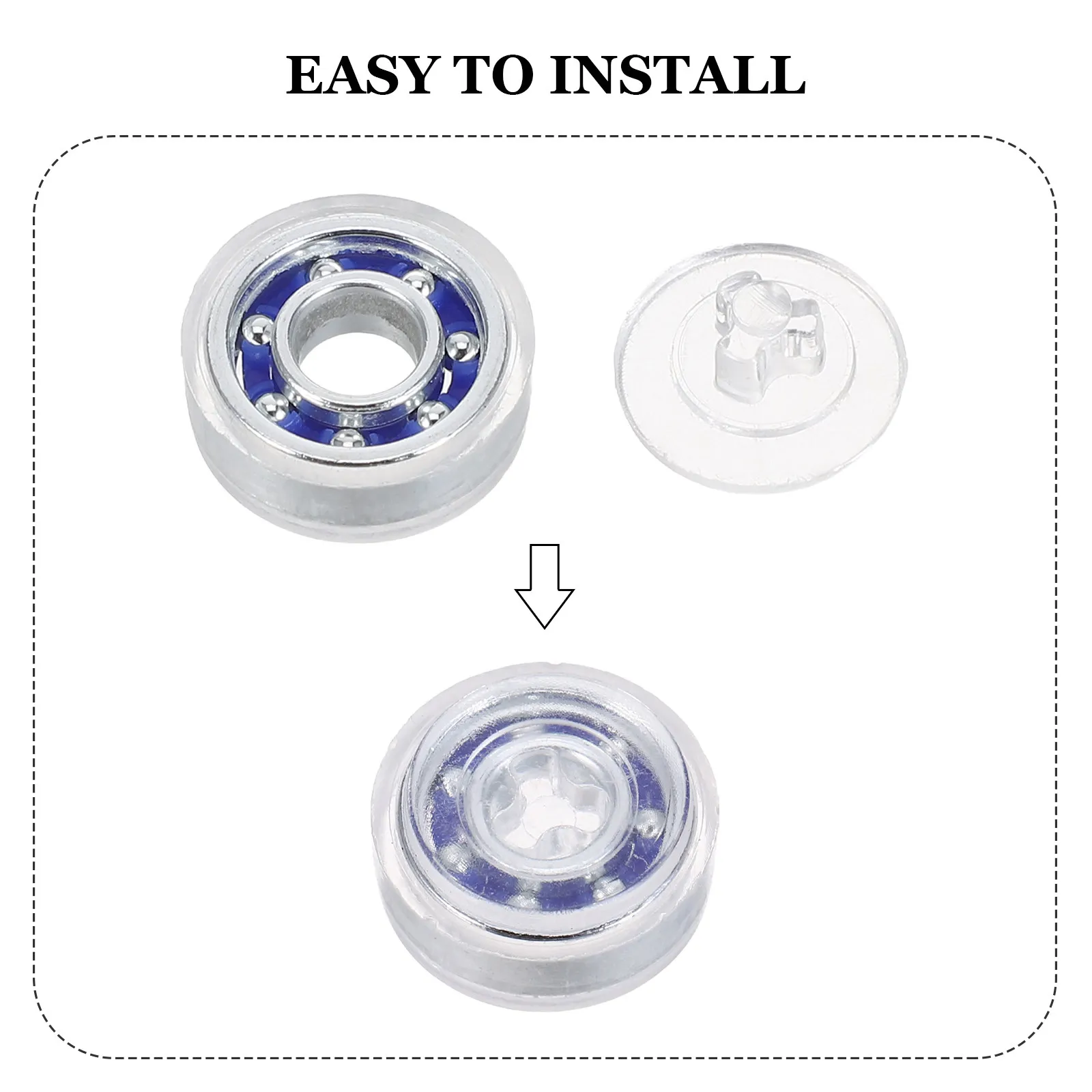 30Pcs Rotary Bearings for Crafts Precision Mini Ball Bearings DIY Rotating Bearing Spinning Windmill Base Jewelry Accessories view 5