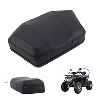 Asiento trasero de esponja para motocicleta, almohadilla de cojín de respaldo para Honda, Suzuki, Kawasaki, ATV, Buggy, asientos de cuero negro, seguridad