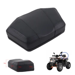 Motorcycle Sponge Rear Seat Backrest Cushion Pad For Honda Suzuki Kawasaki ATV Buggy Black Leather Seats Safety