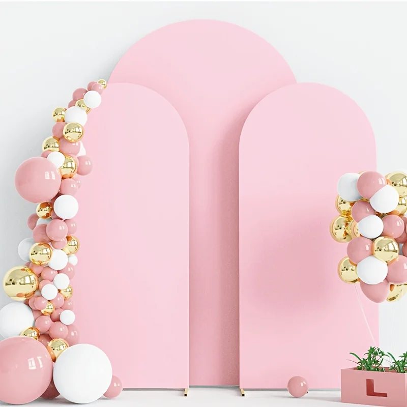 Three-piece Set Solid Covers Birthday Balloons Photography Backdrops Elastic Fabric Cover Wedding Decoration Party Supplies