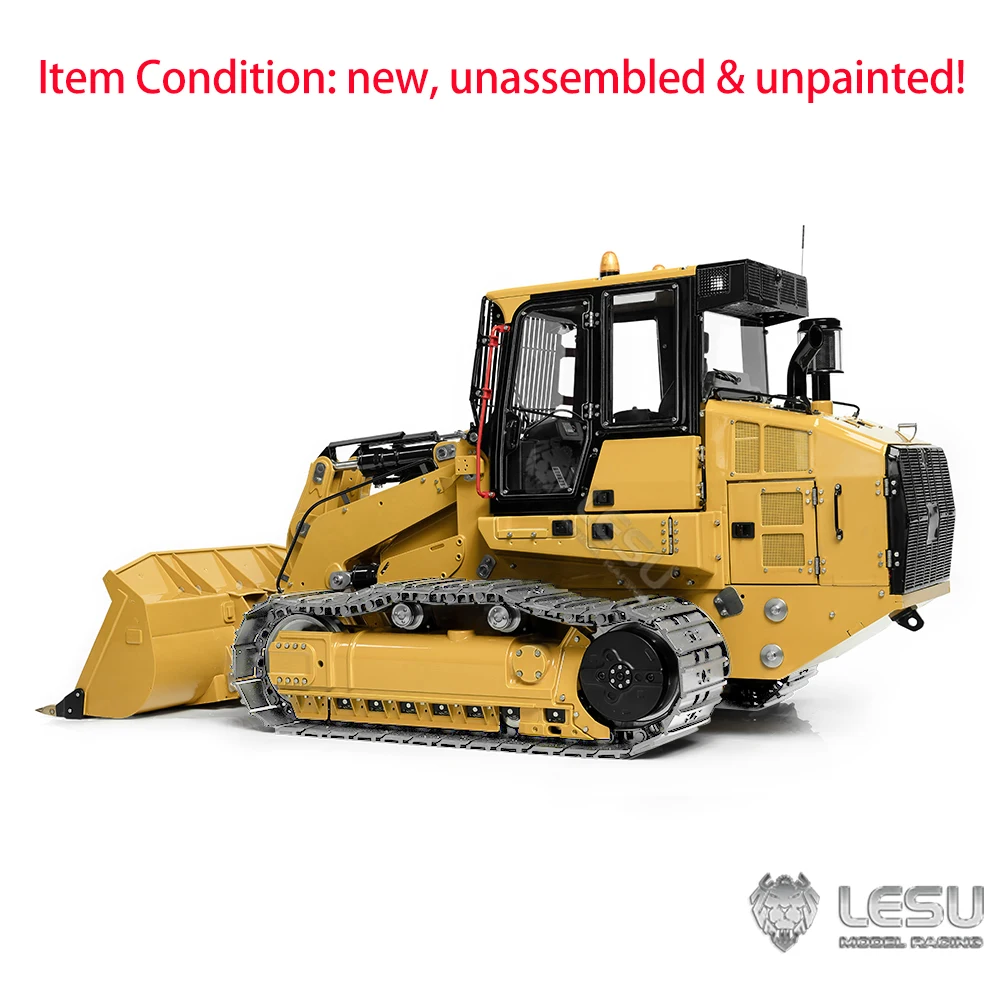 KIT LESU 973K RC Hydraulic Loader 1/14 Scale Remote Control Engineering Machinery Model Metal Toy Track Loader Toys TH23764