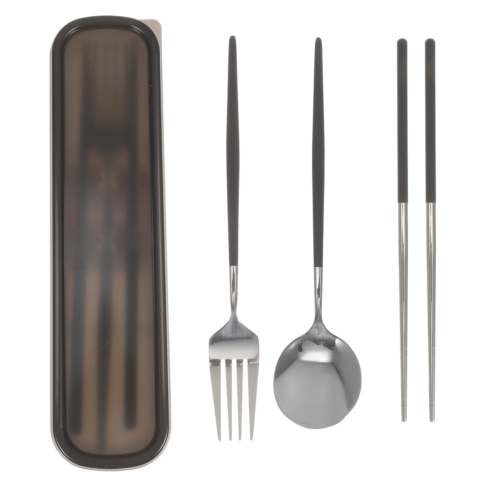 

1Set Stainless Steel Cutlery Set Rust Resistant Portable Outdoor Travel Multi-Functional Tableware Camping Picnic Hiking Fork