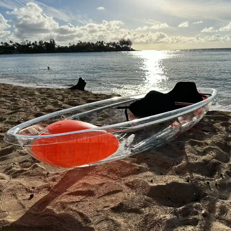 

2-Person Transparent Hand-Rowing Canoe, Guangzhou Wholesale Sightseeing Kayak (In Stock)