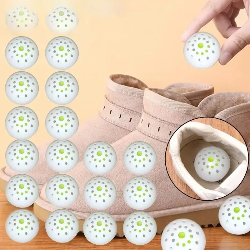 6-36Pcs Deodorizer Freshener Balls For Shoes Multifunction Jasmine Scent Fresheners Footwear Shoe Closet Toilet Deodorization