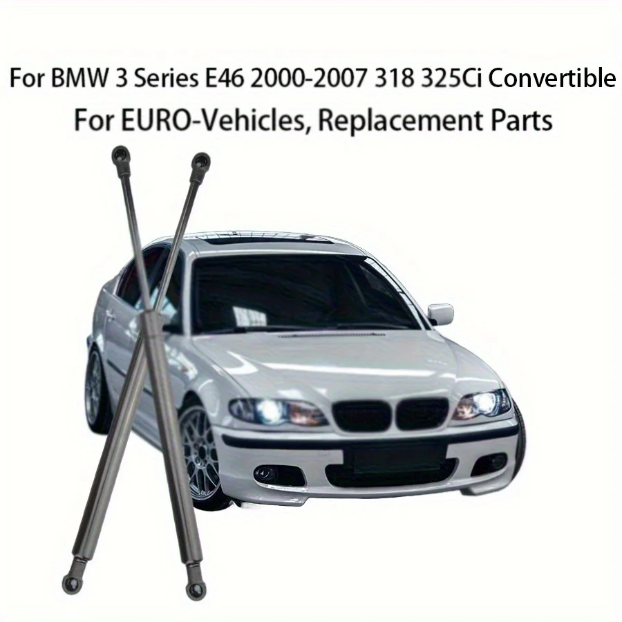 2pcs Convertible Tailgate Boot Gas Struts  For BMW 3 Series E46 2004-2006-2000-2007 318 325Ci