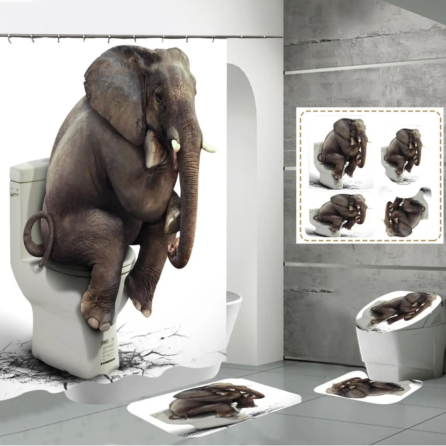 best-selling-polyester-3d-digital-printing-waterproof-bathroom-elephant-partition-curtain-american-style-bath-curtain