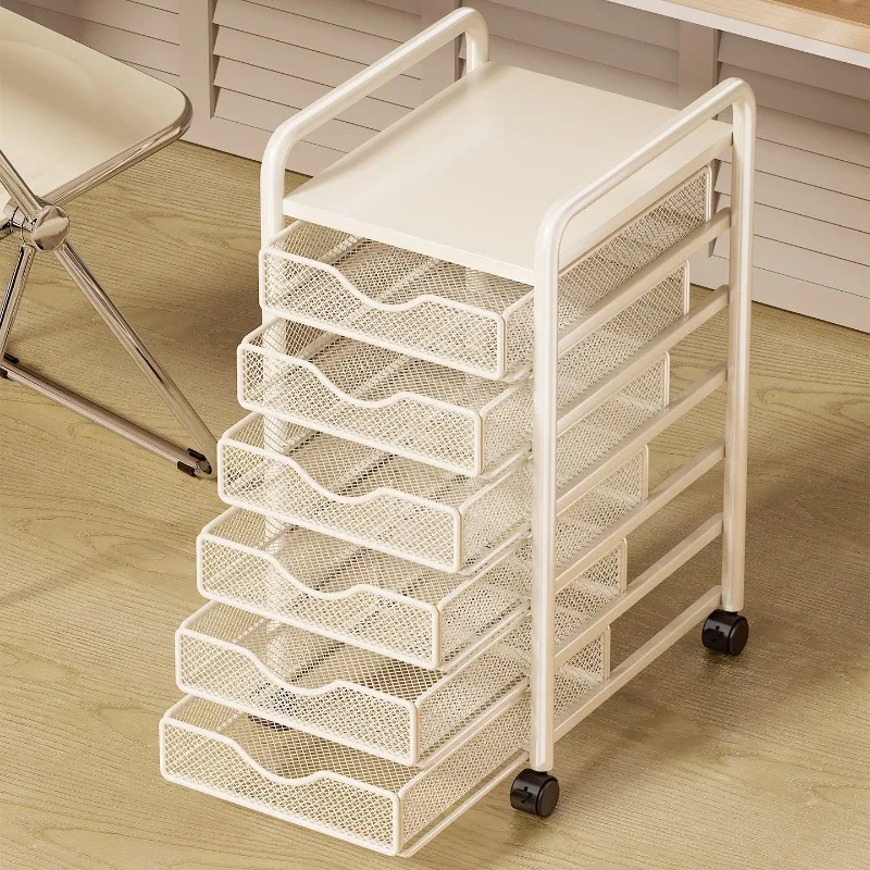 File Storage Salon Trolley Unit Movable Multi-level Salon Trolley Drawers Durable Commercial Furniture ZY40TC