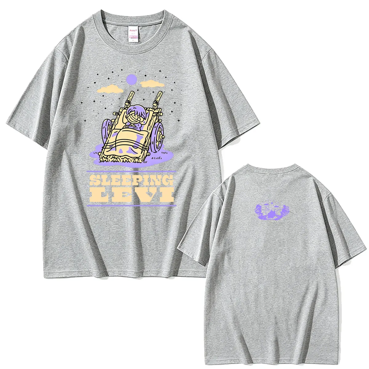 Anime Attack on Titan Levi Ackerman Same Style T-shirt Men Women Manga Casual Humor T-shirts Male 100% Cotton Oversized T Shirts