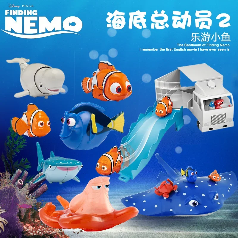 Bandai Finding Nemo Crush Marlin Dory Truck Suit Storage Box Talking Octopus Pretend Play Children Toy