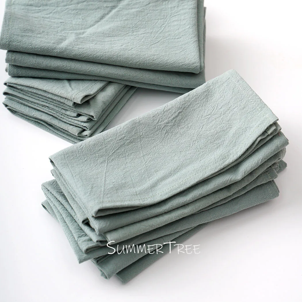 

20pcs Cloth Napkins 40x40cm 100% Cotton Delicate Napkin for Rustic Dinner for Home Thanksgiving Wedding Party Table Decorations