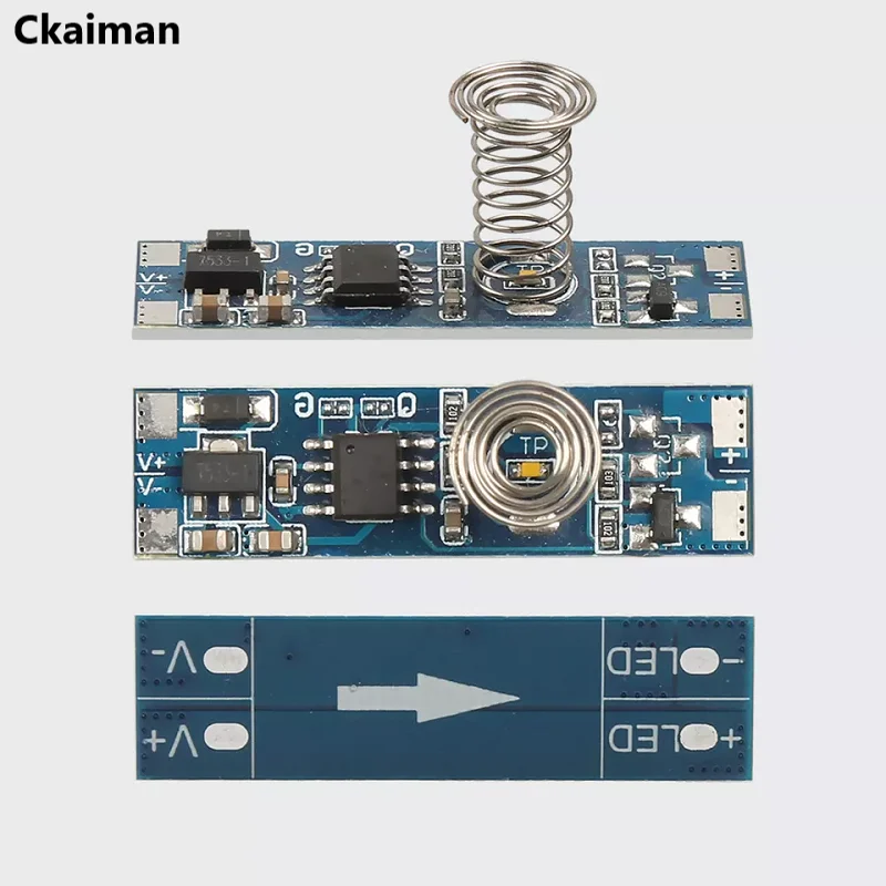 Mini contrôleur de gradateur LED intelligent, interrupteur à capteur tactile, bande en aluminium, 12V, 24V, 4A