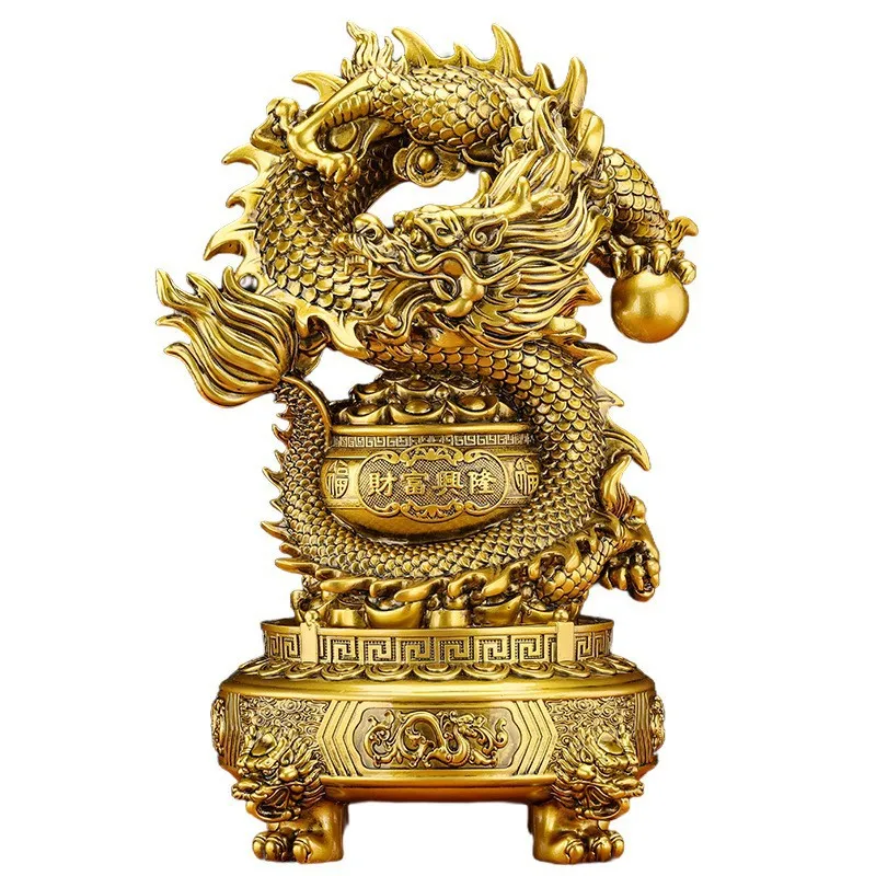 LTT Fortune Xinglong Zhao Milong Ornament Cornucopia Three Foot Tripods Living Room Office Wine Cabinet Decoration