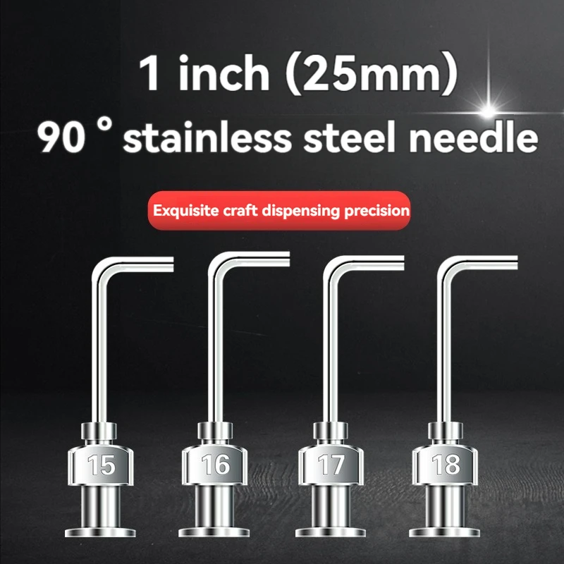 1-inch 90 ° bent metal dispensing needle dispensing equipment injection needle dispensing needle dispensing machine accessories