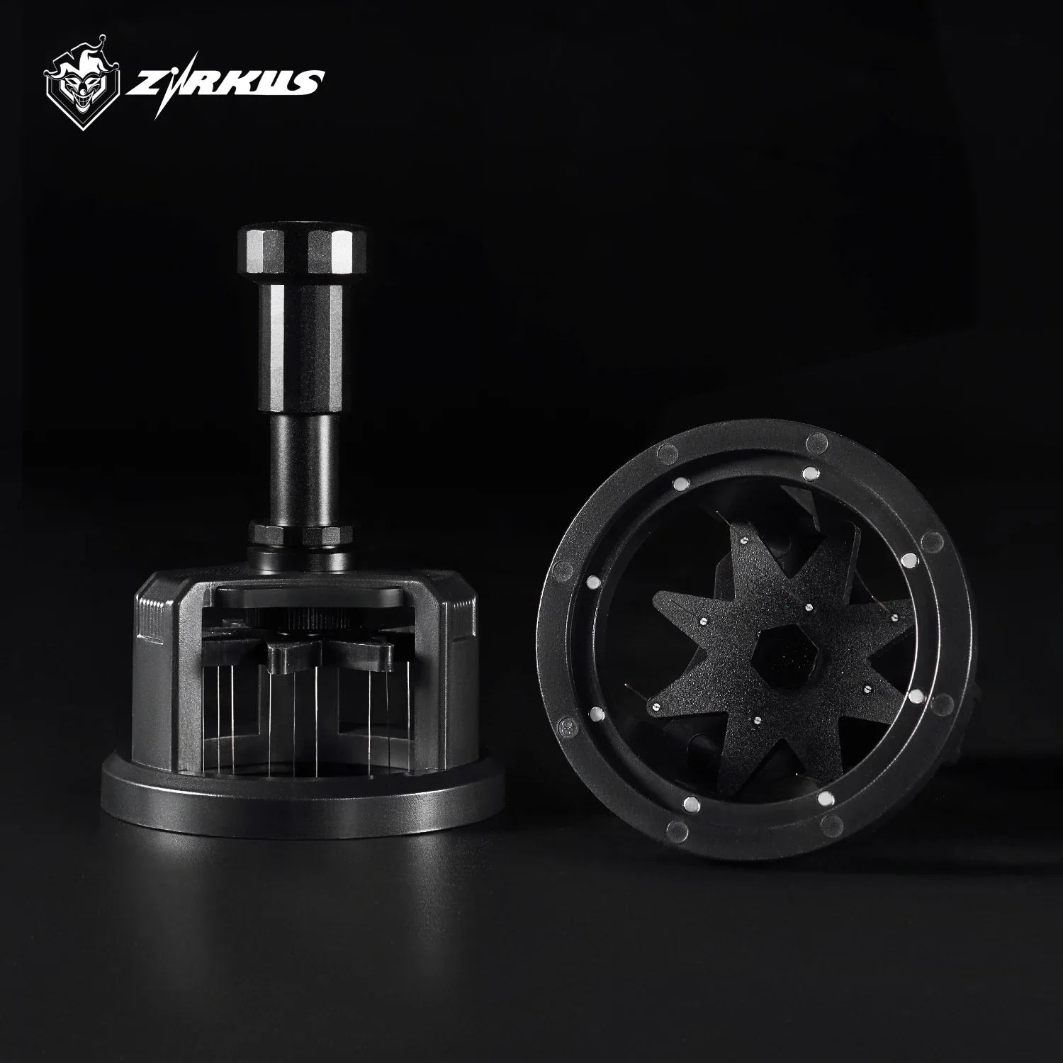 

ZIRKUS Press Down Rotary WDT Tools 58mm Espresso Stirrer Needle Distributor Magnetic Coffee Maker Accessories Barista Tool