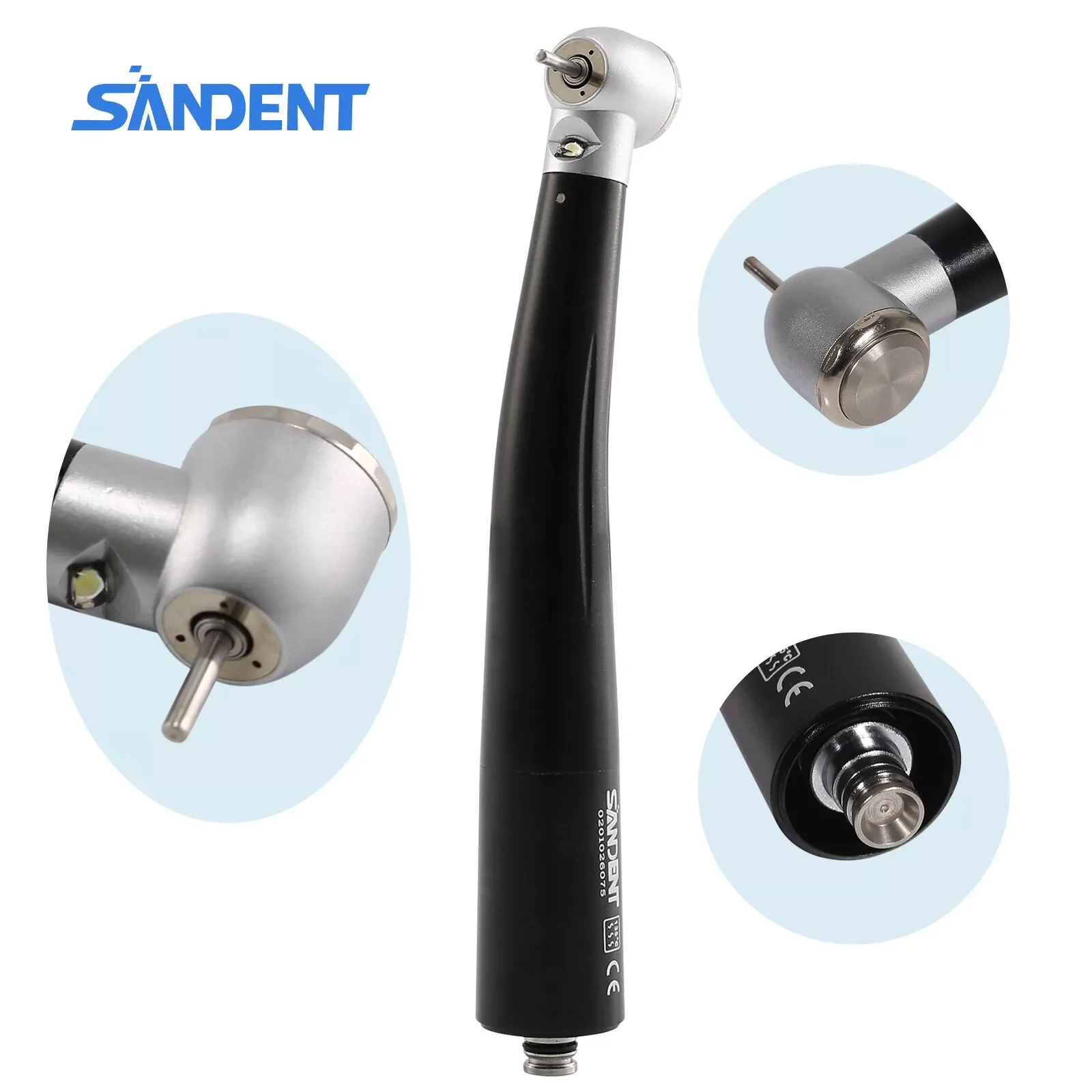 New NSK Style Dental Fiber Optic LED E-generator High Speed Handpiece with 4 Holes Quick Coupler