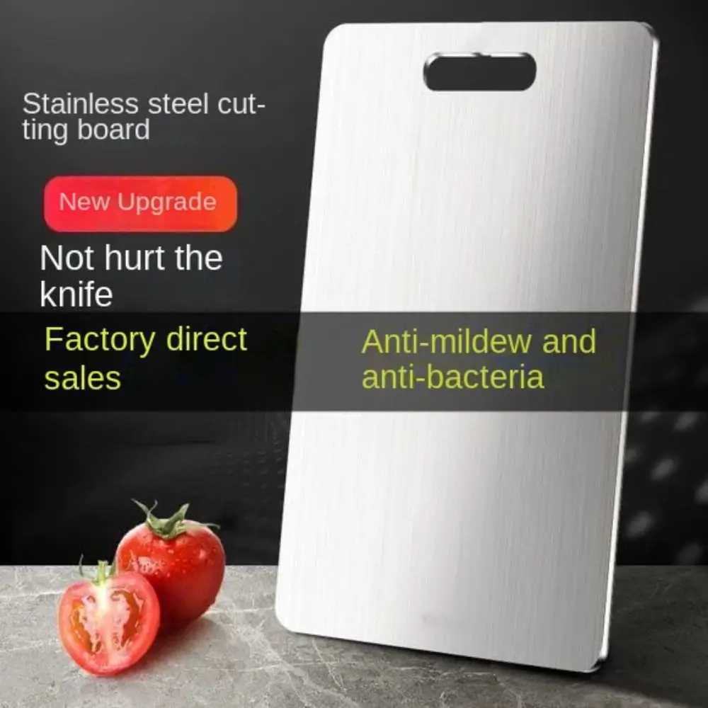 Stainless Steel Chopping Board Thickened Antibacterial and Mildew-proof Cutting Board Kitchen Accessories Double Sided