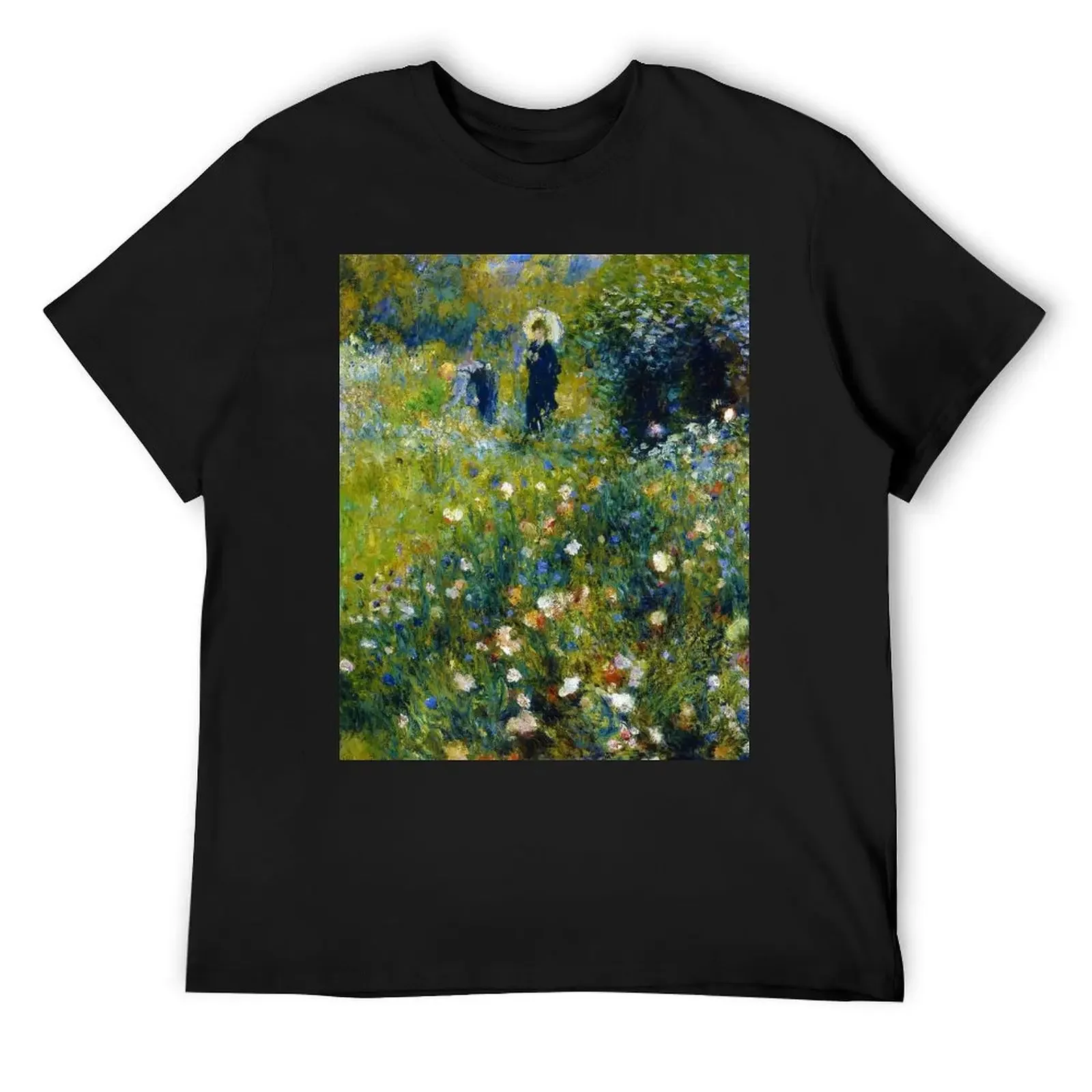 Pierre-Auguste Renoir Femme avec parasol dans un jardin T-Shirt tees sublime vintage clothes customs t shirt for men