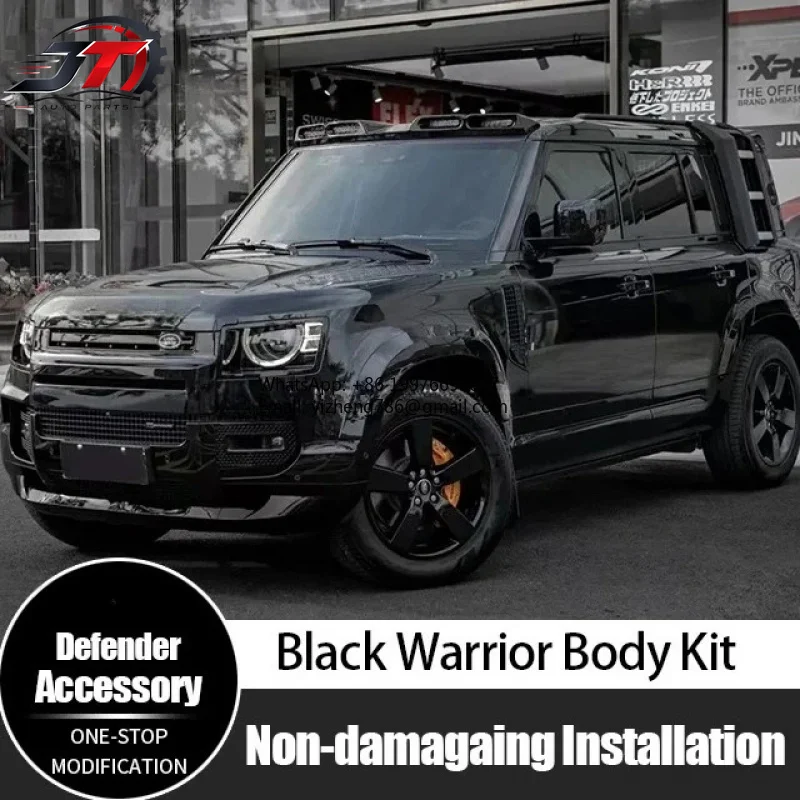 New style New Vation OEM Car Bumpers Gloss Black Front Bumper Body Kit for Land Rover Defender 2020+