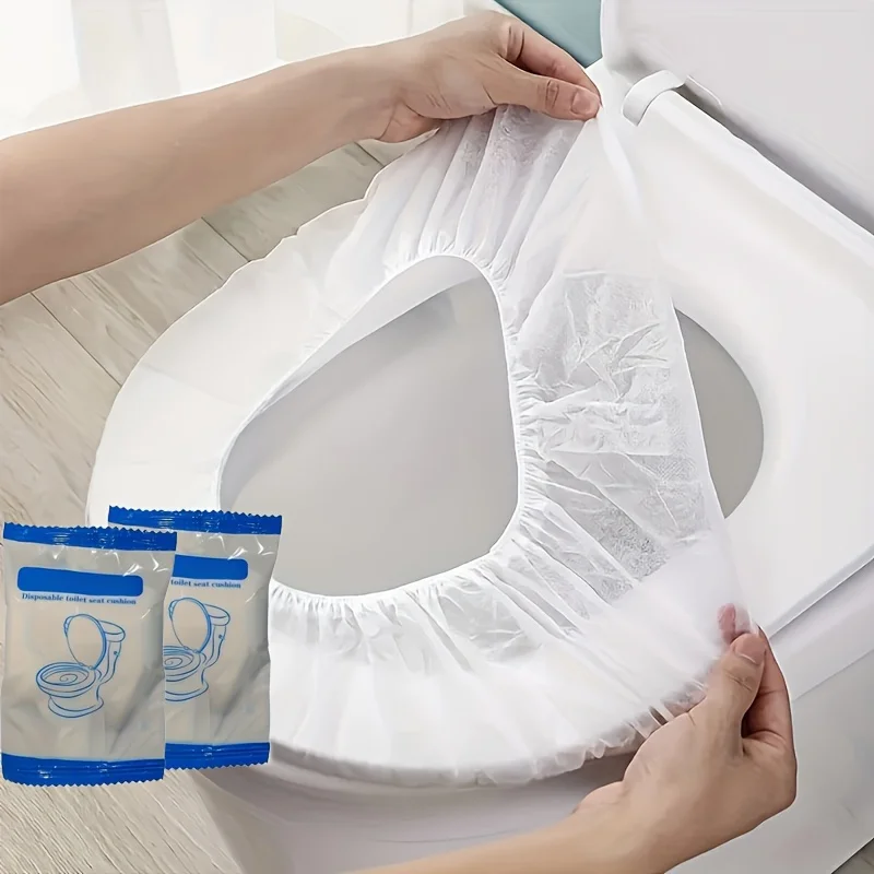 10-30pcs Toilet Seat Cover Mat Disposable Travel Toilet Seat Protector Portable Camping Hotel Toilet Pads Bathroom Accessories - view 6