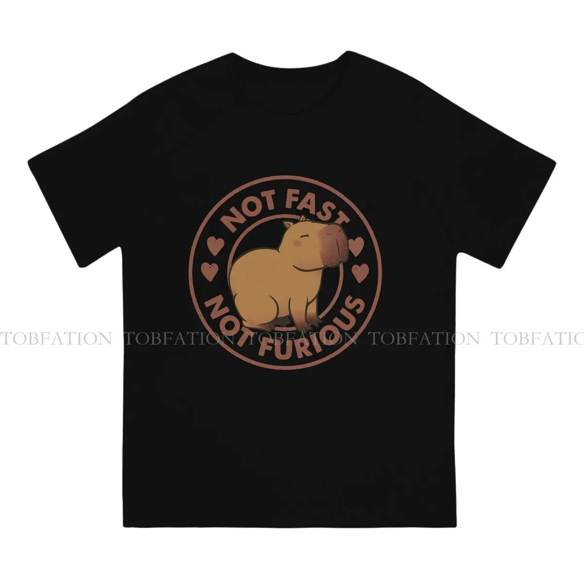 Capybara Not Fast Not Furious by Tobe Fonseca Tshirt Oversized Graphic T Shirt Harajuku Hot Sale 100% Cotton O-Neck Men's Tops