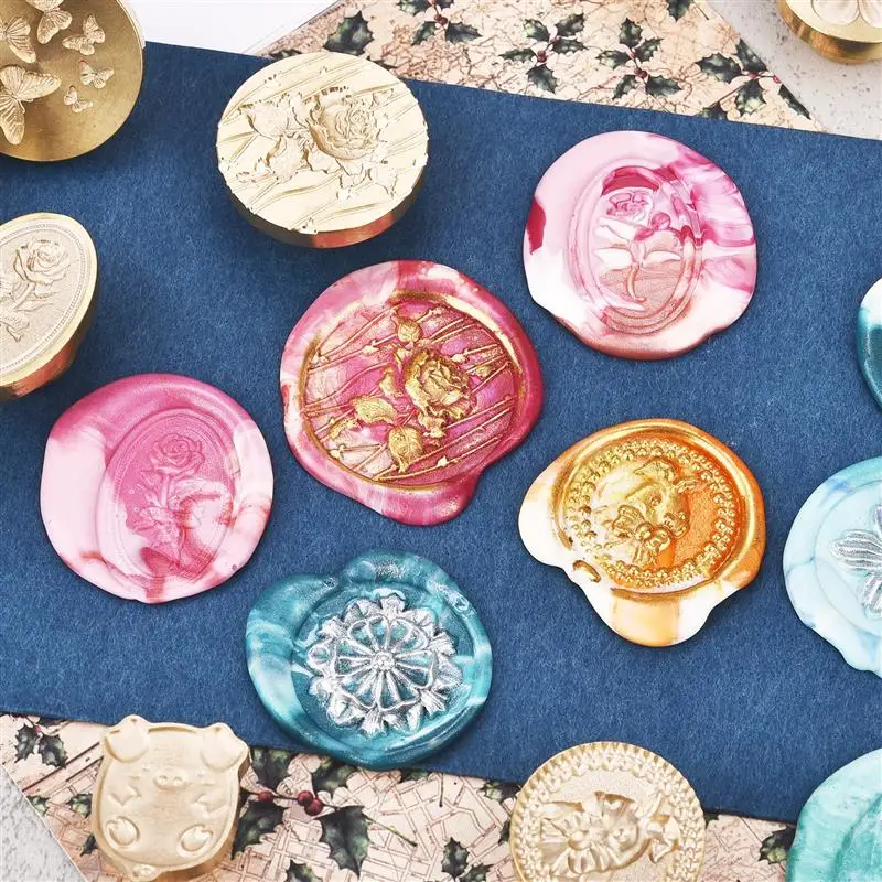 50pcs/Bag Sealing Wax Beads For Wax Seal Stamp Scrapbook Making Material Wedding Birthday Party Invitation DIY Stamp Decoration