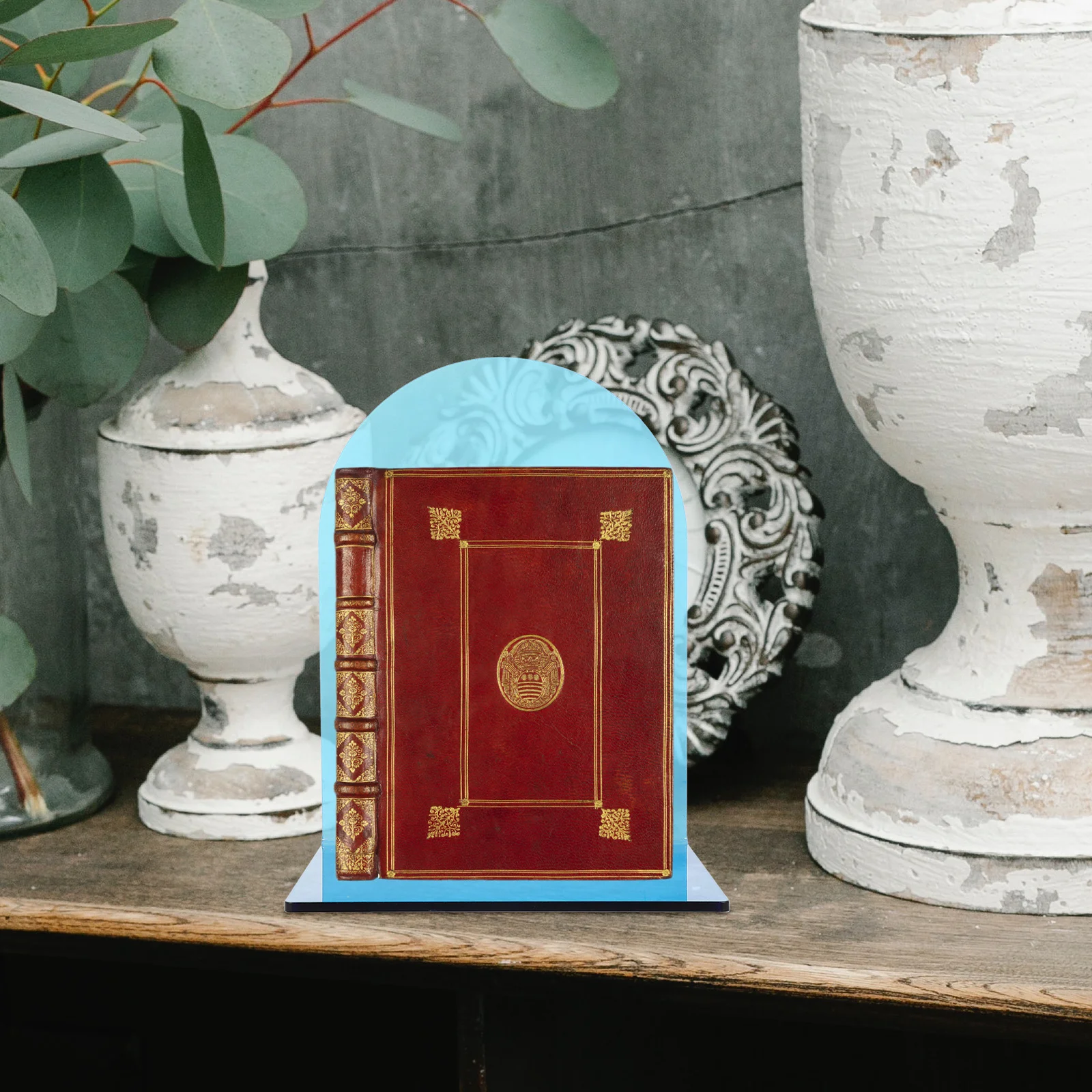 2Pcs Premium Acrylic Bookend Practical Lshaped Display Stand for Home Office Desk Book Organizer Bookend Acrylic Book Stand