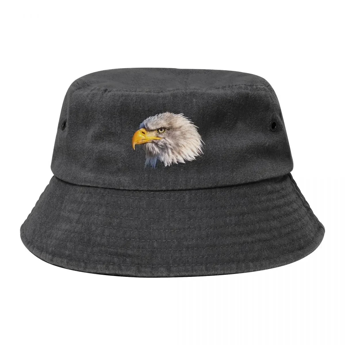 Bald eagle head - eagle art Bucket Hat Golf Cap Golf Wear Brand Man cap Designer Man Women's