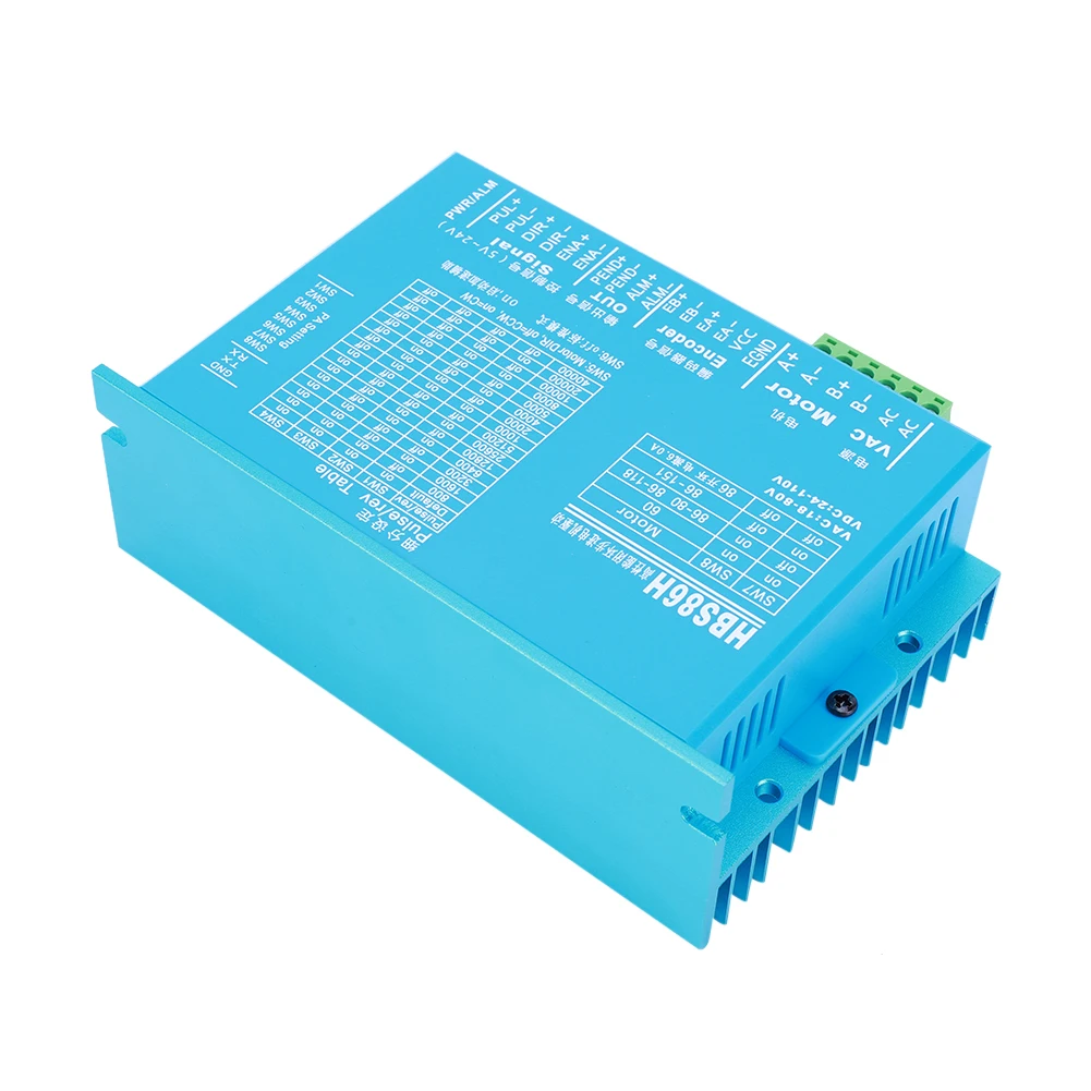 

HBS860H HBS86H Closed Loops Two-Phase Servo Motor Driver with RS232 Port Motor Drive Replacement