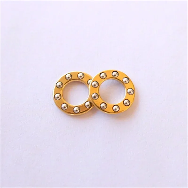 10pcs/Lot Mini Plane Axial Bearing Ceramic Steel Ball Thrust Copper Brass Protection Support Folding Knife Accessories