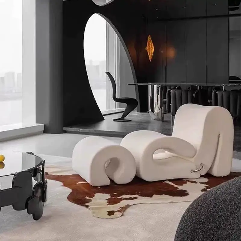 #Italian Style Curved Fabric Sofa Hot Selling Factory Direct Water Ripple Design Luxury Hotel Lobby Sofa